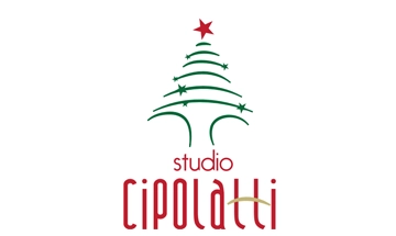 Studio Cipolatti logo: a green stylized tree with stars and a red star on top, with the words 'studio' in lowercase and 'Cipolatti' in red below.